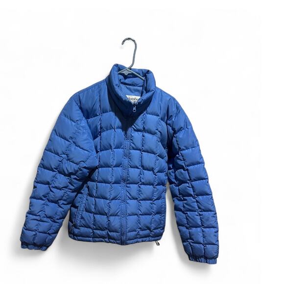 Columbia Puffer Jacket Women’s Core Down Blue Size Large Winter Coat Zip Up - Picture 1 of 6